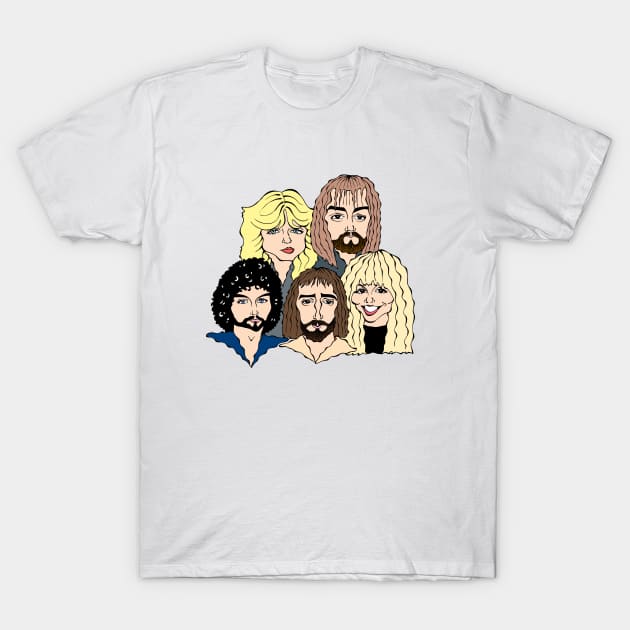 FLEETWOOD MAC FAN ART!! T-Shirt by cartoonistguy